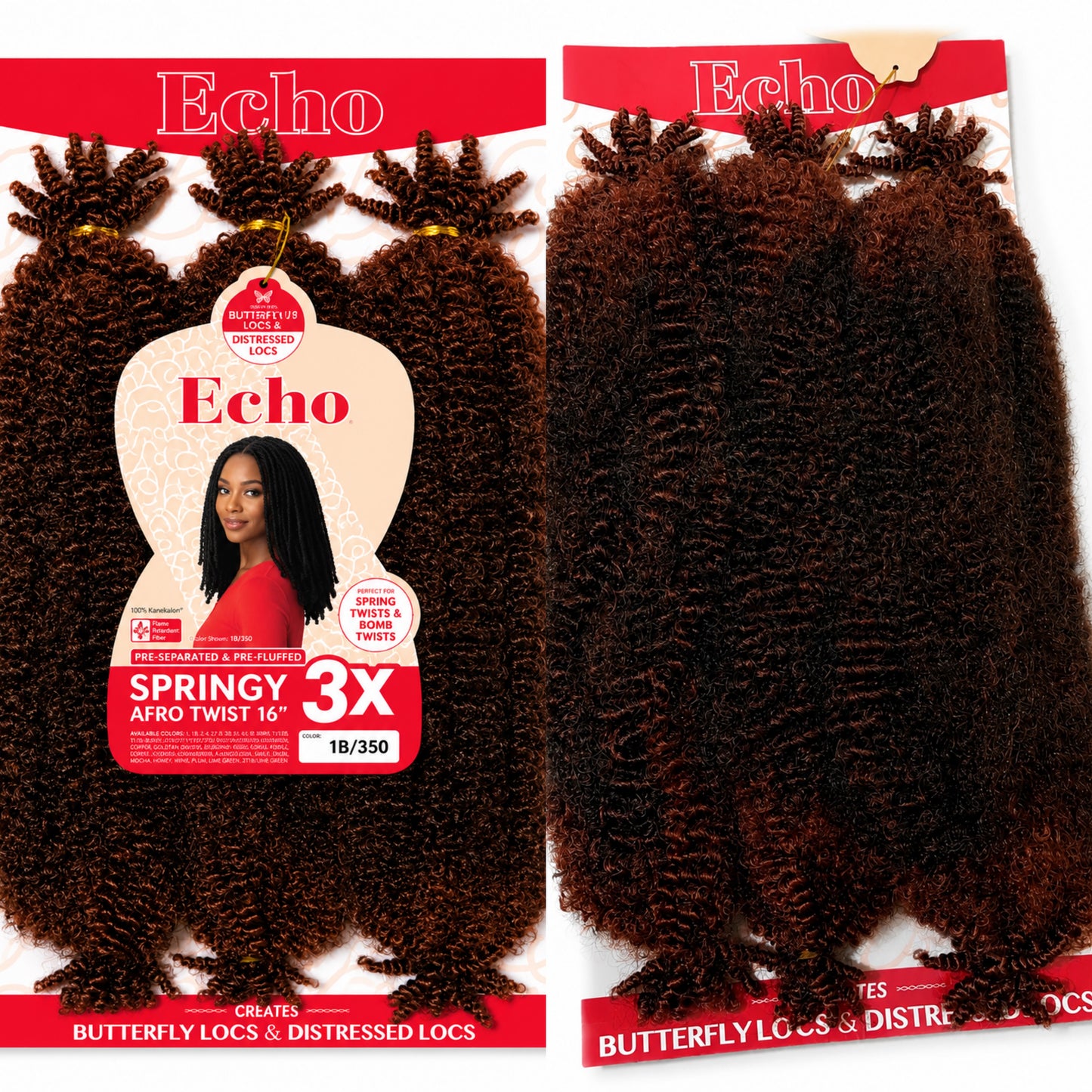 Echo Springy Afro Twist 16" Colour 1B/350