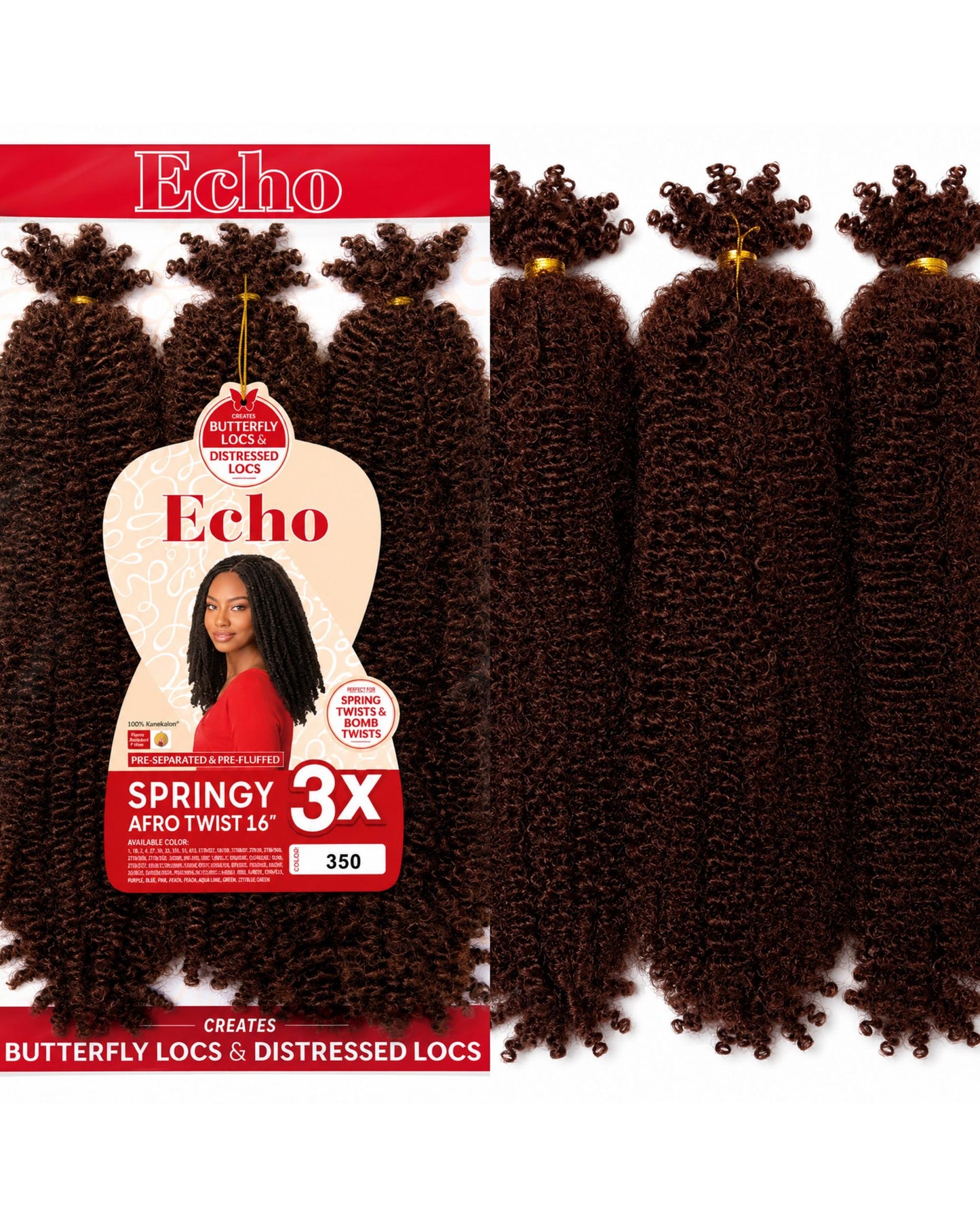 Echo Springy Afro Twist 16" Colour 350