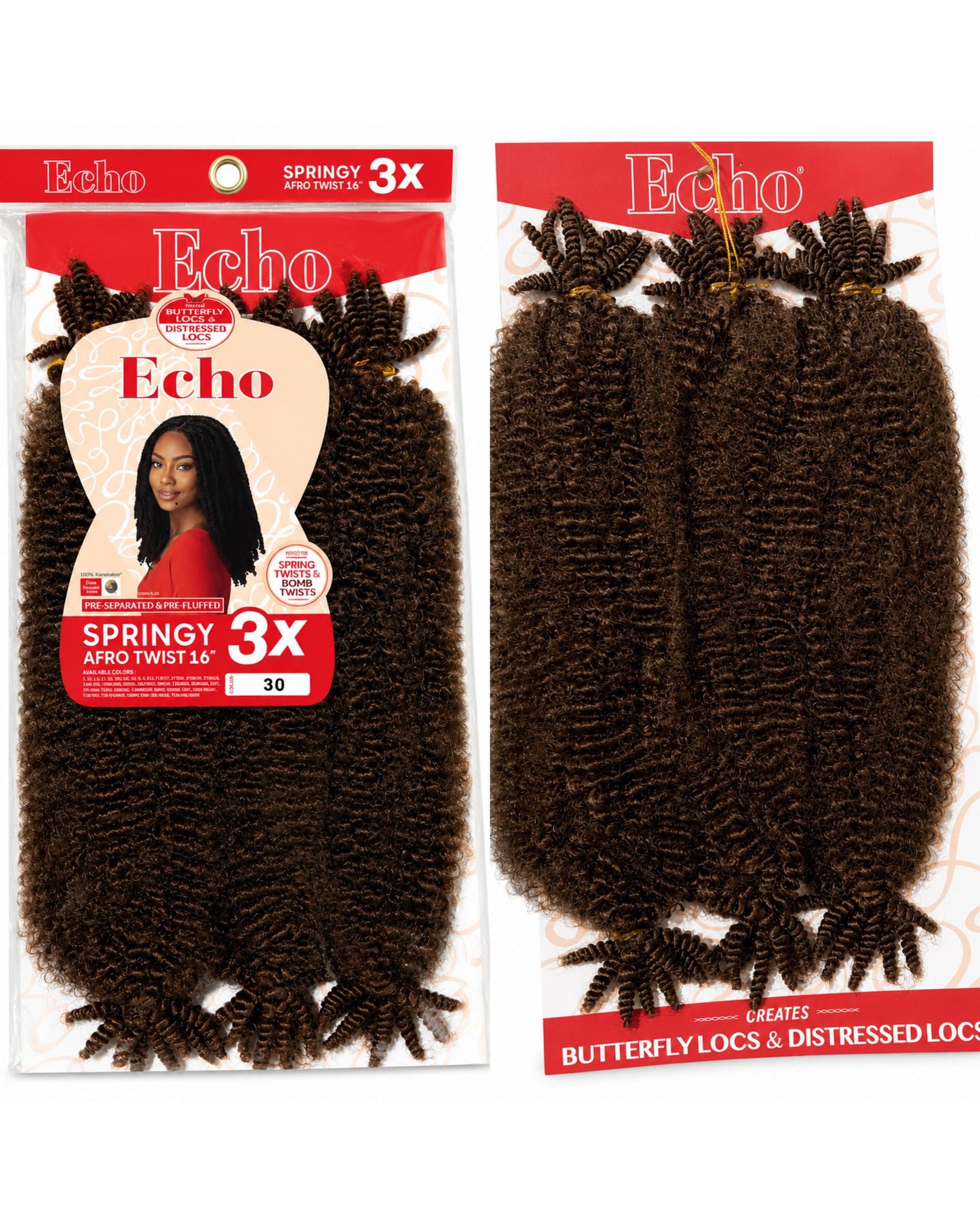 Echo Springy Afro Twist 16" Colour 30