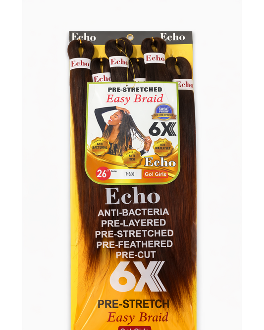 Pre-Stretched Easy Braid - 6X - 26 " - Colour T1B/30