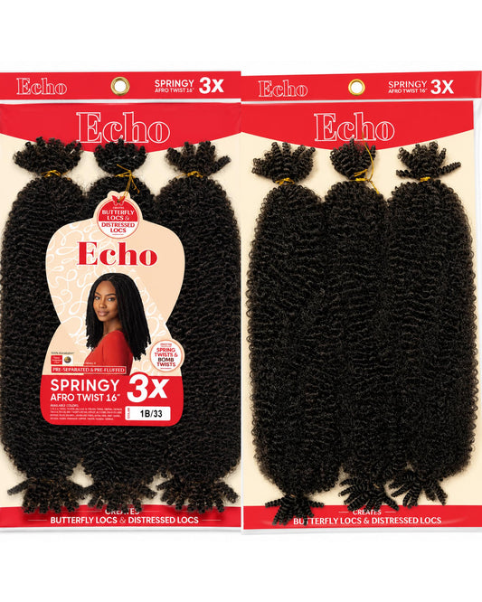 Echo Springy Afro Twist 16" Colour 1B/33