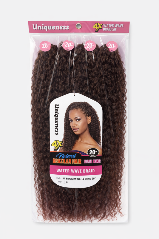 4X Water Wave Hair Extension - 20" Colour 4