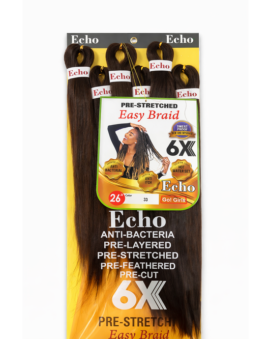 Pre-Stretched Easy Braid - 6X 26 " - Colour 33