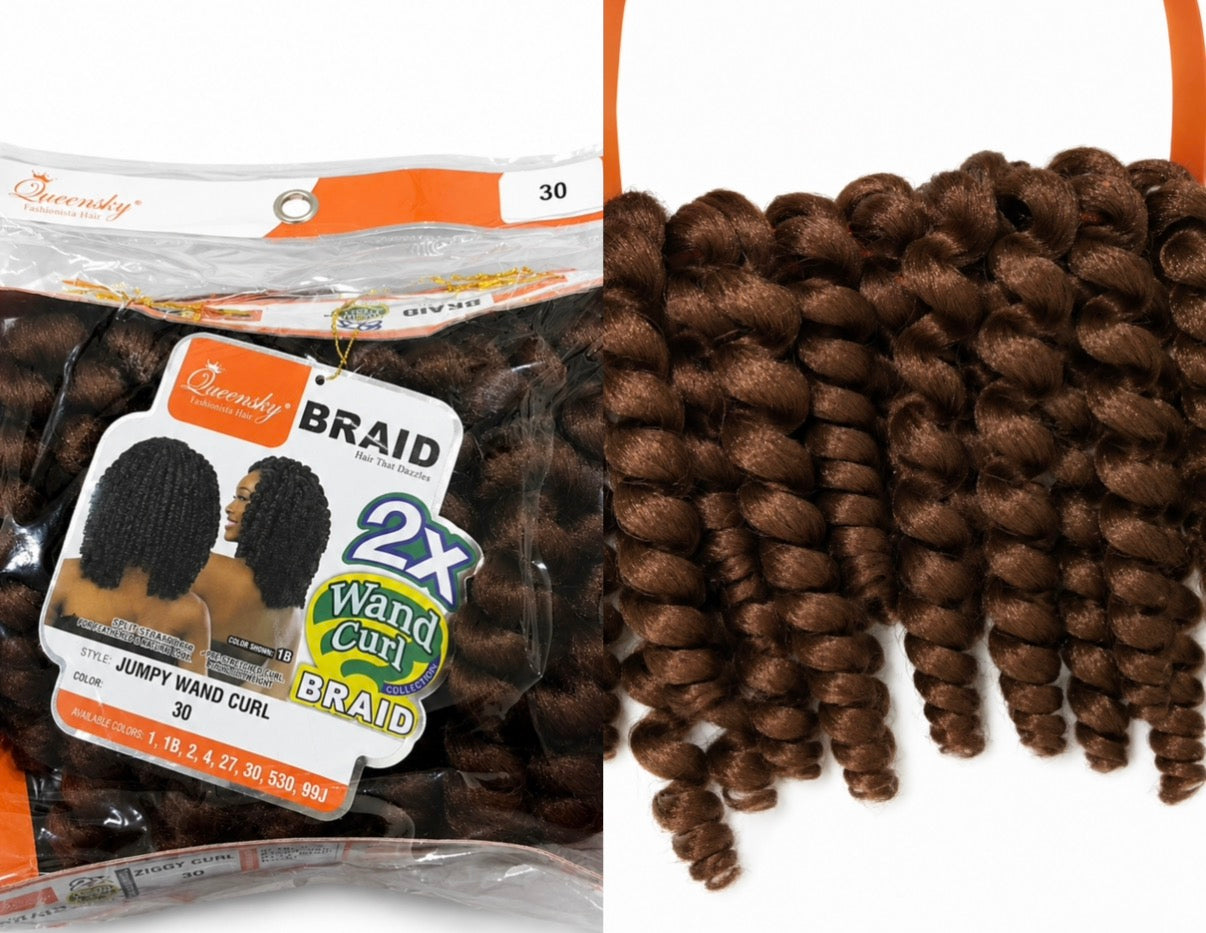 Jumpy Wand Curl Crochet Hair Extension - #30