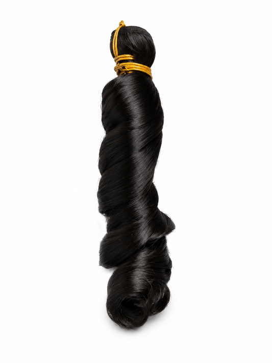 1B French Curl Crochet Hair Extension