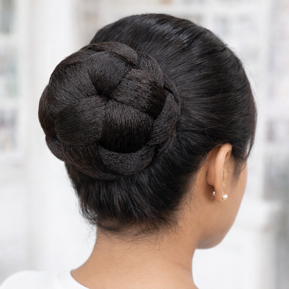 Luxury Braided Hair Bun – Sleek Elegant Updo Hairpiece