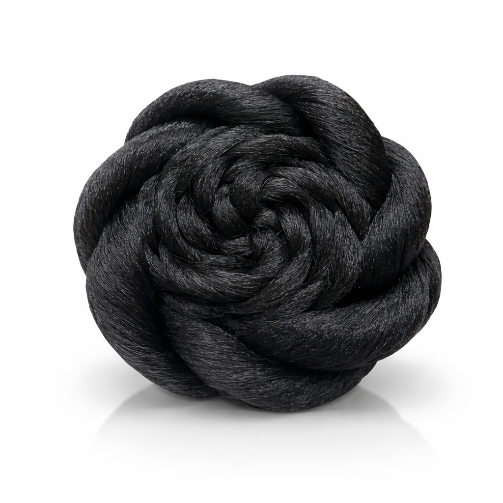 Luxury Rose Bun Hair Piece – Elegant Floral Hair Extension