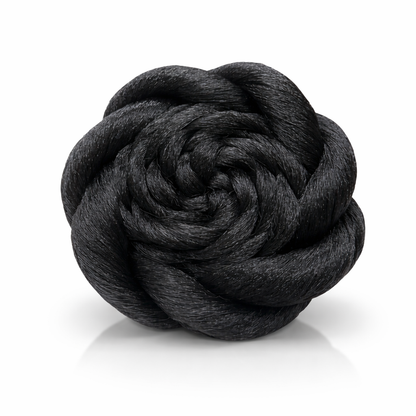 Luxury Rose Bun Hair Piece – Elegant Floral Hair Extension